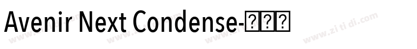 Avenir Next Condense字体转换